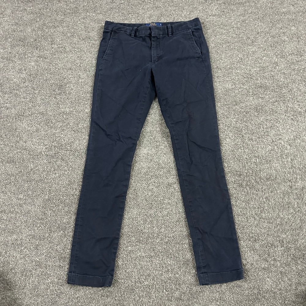 Polo Ralph Lauren Chino Pants Womens Size 6 Navy Blue Brooke Skinny Stretch